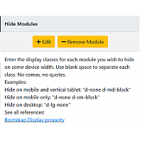 Hide Modules on different viewports