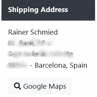 Admin Delivery Address Google Maps